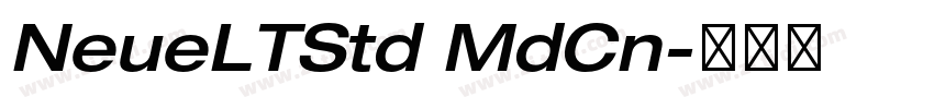 NeueLTStd MdCn字体转换